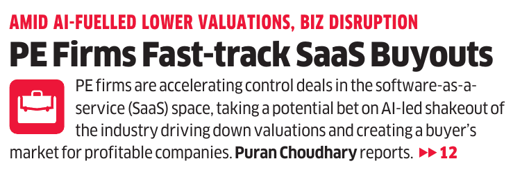 puranchdET's tweet image. Is India’s #SaaS sector entering its #PE era?

As generative AI rewrites software economics, PE sees a buyer’s market.