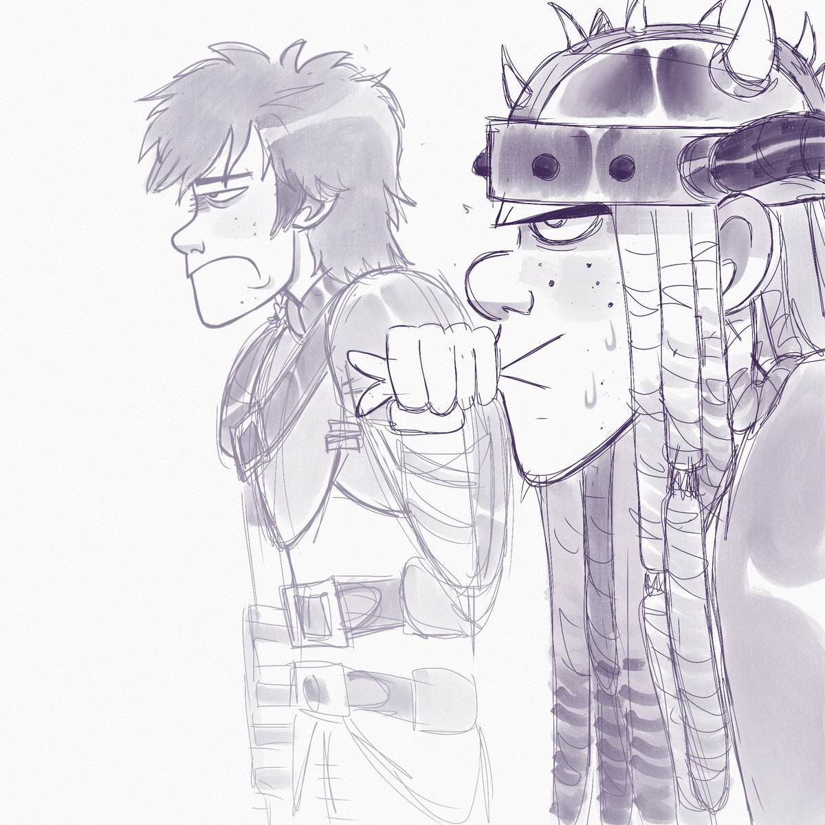 spamingcl0wns's tweet photo. Idk why hiccup look like that…side profiles are hard.
Anyways

#httyd https://t.co/sSNrvXm4LB