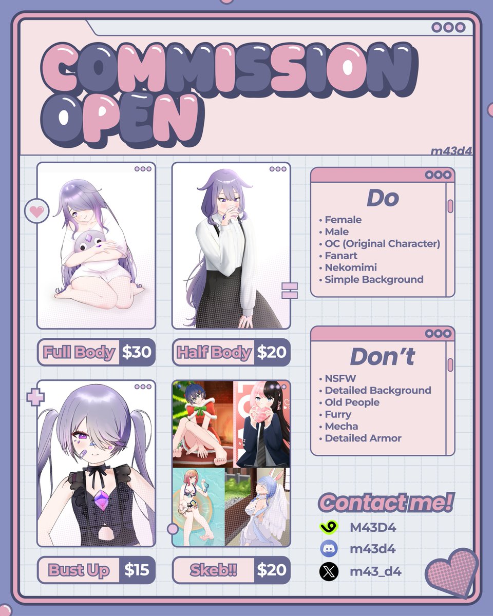 M43D4 | Comms Open tweet media