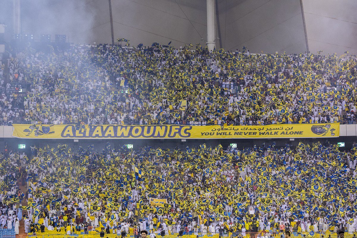 جماهيرية نادي #التعاون في مناطق السعودية.
1_الرياض70%
2_جدة 35%
3_عسير 45%
4_المدينة75%
5_القصيم99%
6_الشرقية 45%
7_جيزان 60%
8_الشمالية 40%
جماهيرية التعاون السعودي هي الرقم واحد على مستوى كرة القدم السعودية 
ولكن جمهور هذا النادي العظيم لن يعود حتى تختفي المهازل التحكيمية