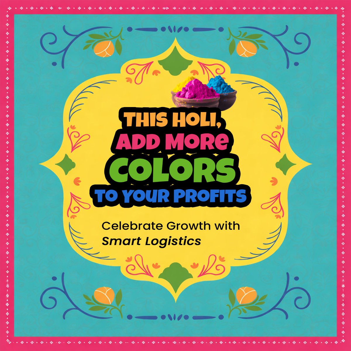 shipdaak's tweet photo. This Holi, don’t just play with colors.
Play smart with your logistics too 🎨📦

More profits.
More savings.
Zero unnecessary charges.

With FREE RTO, FREE NDR, NO COD Charges, NO GST, Multiple Courier Partners &amp; Pan India reach - your business is ready to grow in every color 🚀 https://t.co/dCxRlzXSIE