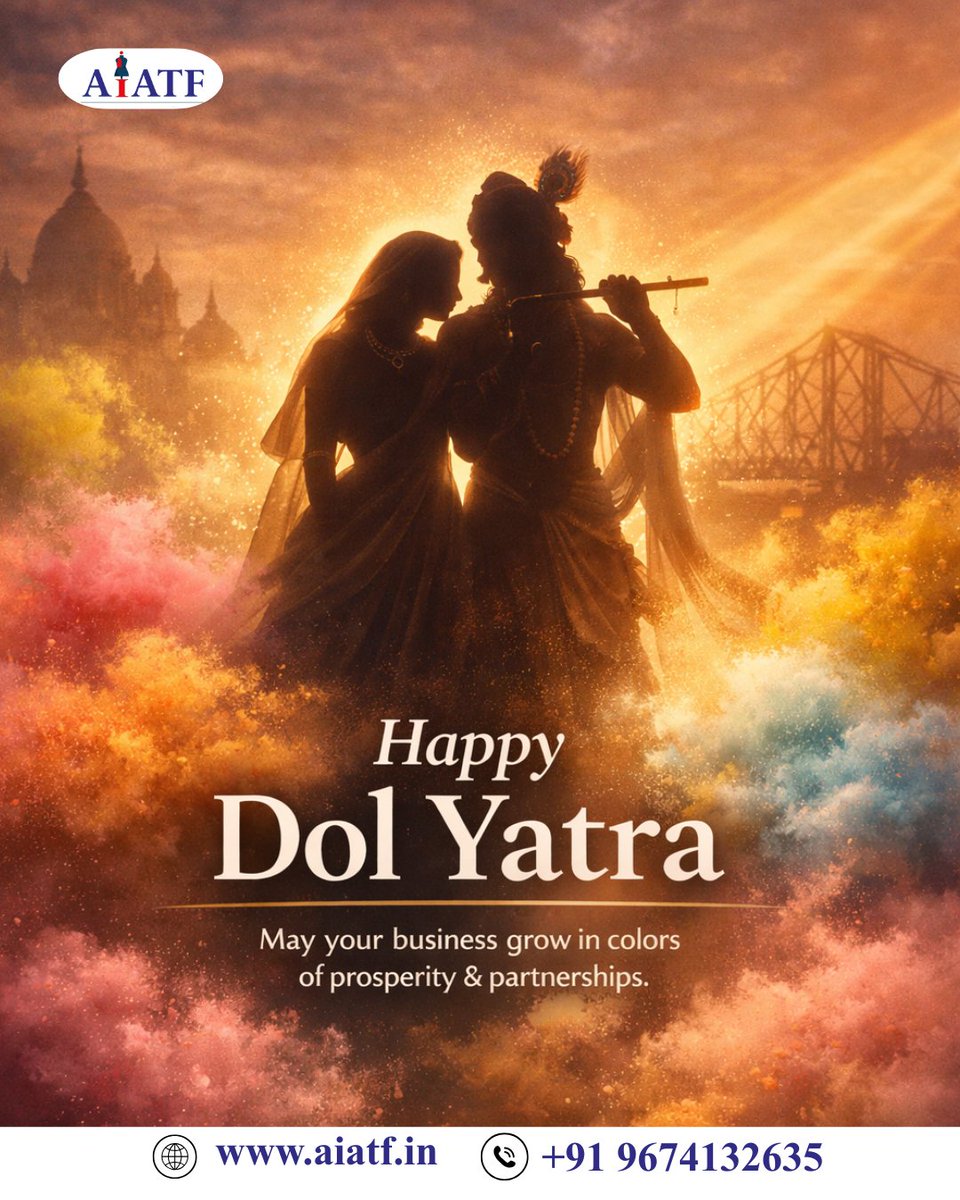 AIATF360243's tweet photo. Wishing you a vibrant and prosperous Dol Yatra 🌸

May this festival of colors bring new opportunities, stronger partnerships, and continued growth.

— Team AIATF

#HappyDolYatra #FestivalOfColors #AIATF #BusinessGrowth https://t.co/wgQVEQGwpA