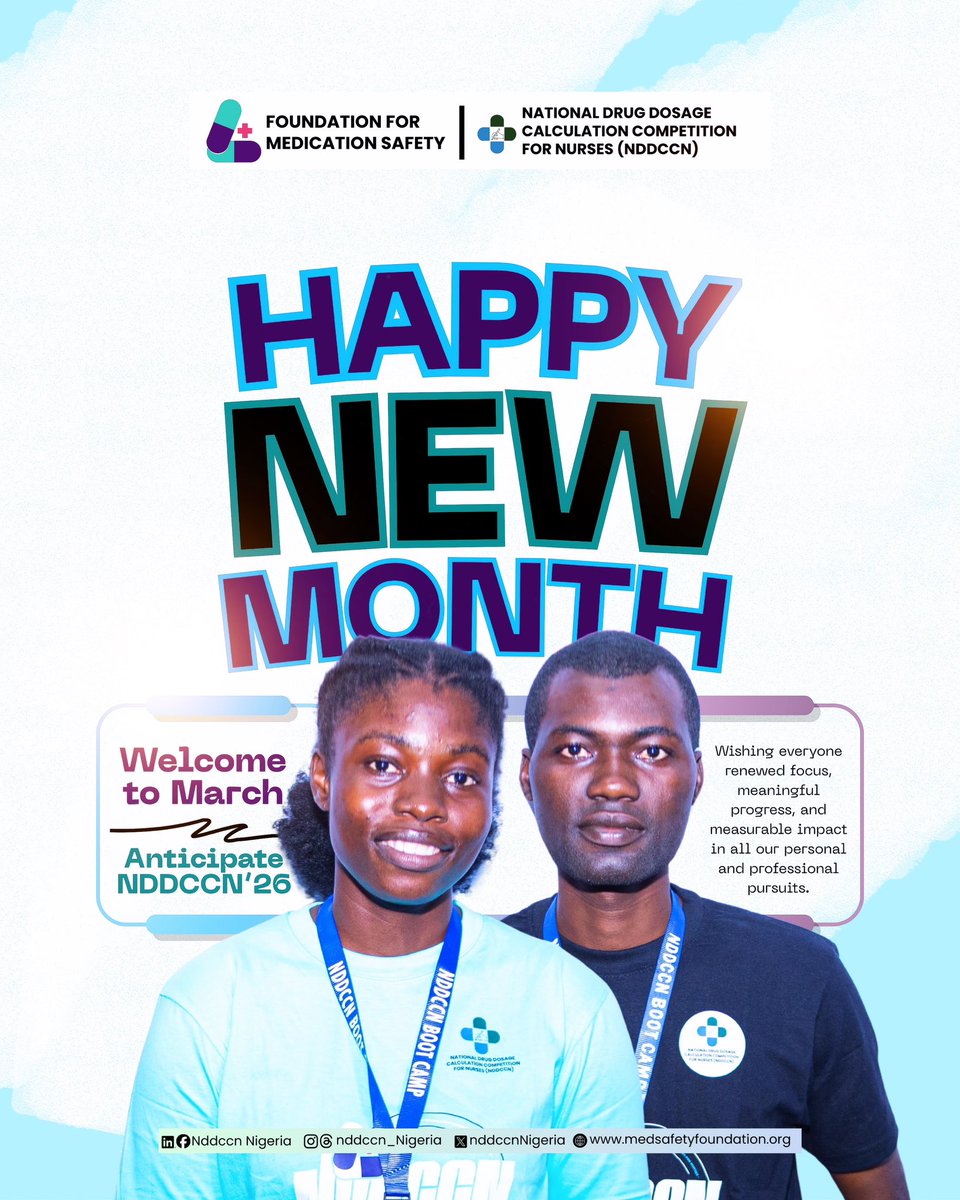 As we step into a new month, we reaffirm our commitment to excellence, safety, and continuous professional development in nursing practice.

We look forward to sustained growth, meaningful engagement, and measurable impact as we progress toward NDDCCN 2026 and beyond.

#NewMonth