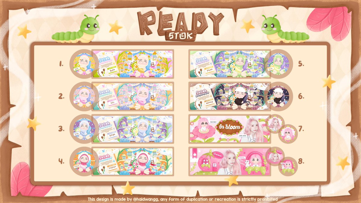 Help rt? Thankyou! 💗🐛

[🍀 CLEARANCE SALE 15K ONLY 🍀]

Sore guysss idang clearance sale in layout ready stock idang jadi 15k aja nih, yang mau bisa sung dm idang yaah💥

#zonauang