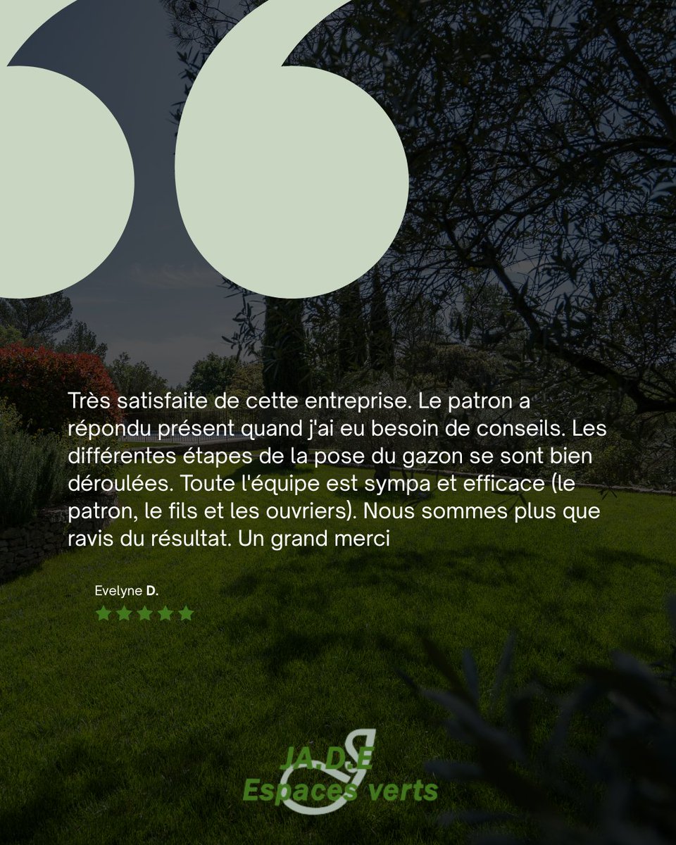jadeespacesvert's tweet photo. 🌿 Focus sur quelques avis clients 🌿
Merci à nos clients pour leur confiance et leurs retours qui nous touchent sincèrement 💚
JADE Espaces Verts est membre du réseau Plus que PRO, avec une note de 4,8 / 5 basée sur 149 avis contrôlés.
#AvisClients #Paysagiste #JADEEspacesVerts https://t.co/IMleTw32wt