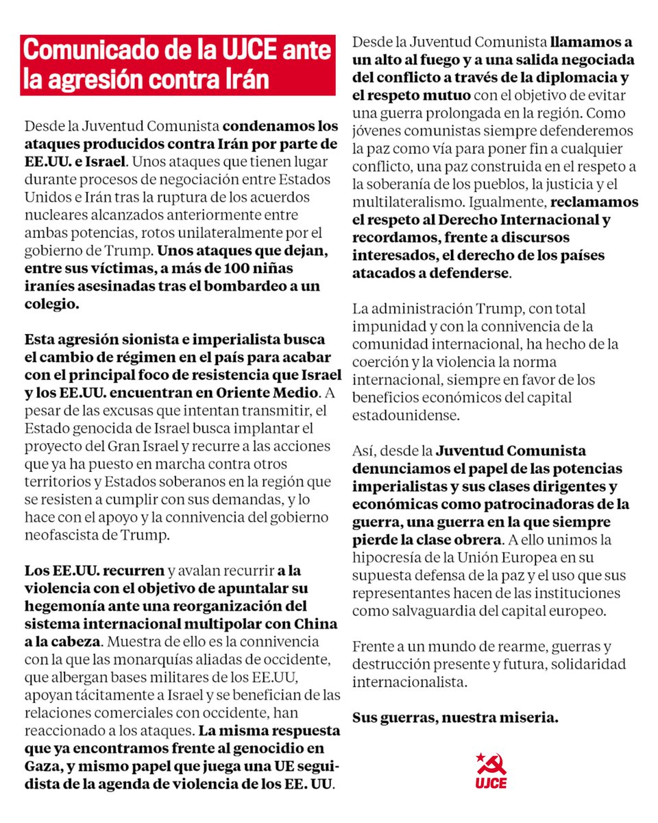 Juventud Comunista 🇵🇸 tweet media
