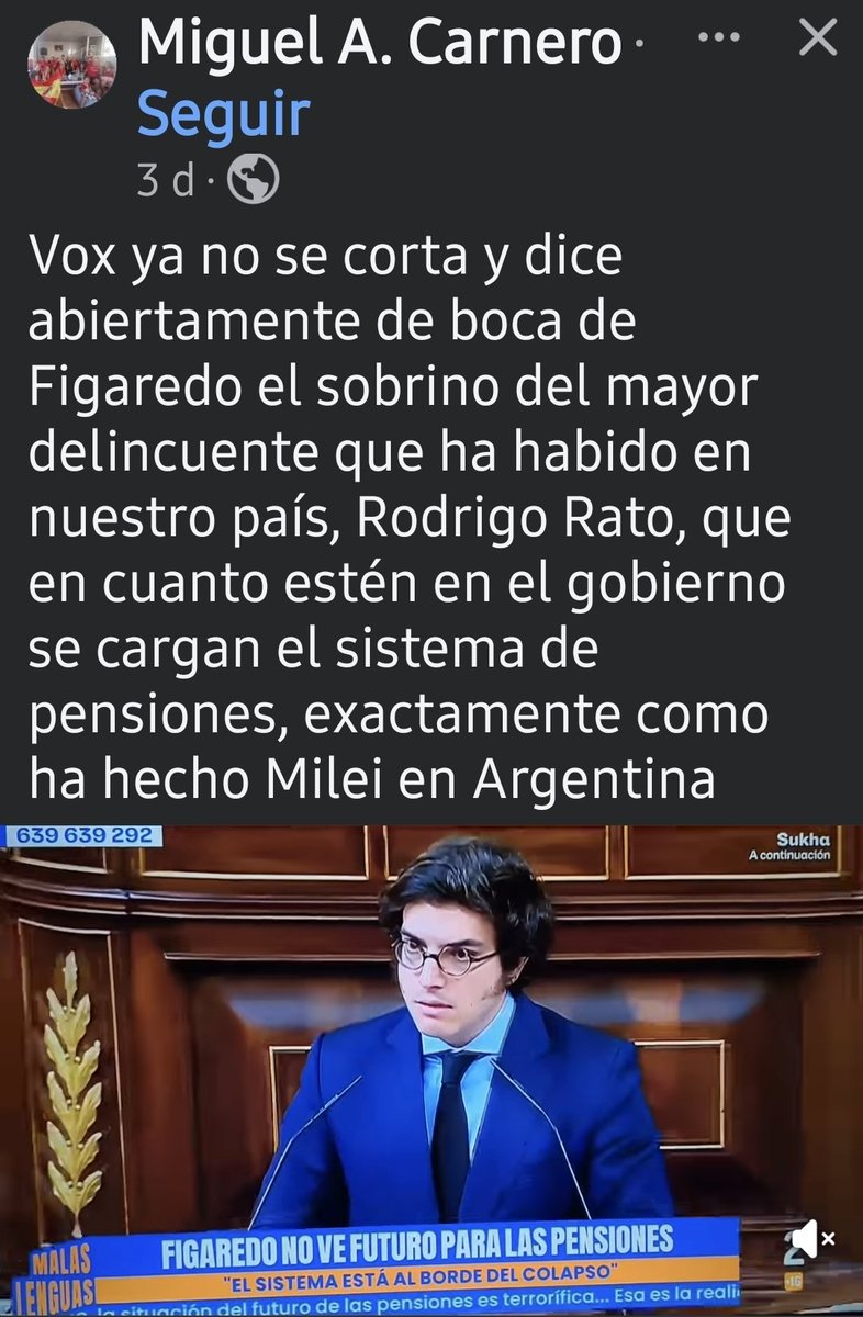 Pero tú, votante fachapobre pensionista, los votas porque llevan la banderita en una pulserita...