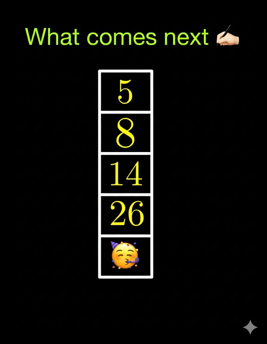 Test your logic! 🧠

What comes next in this sequence?
