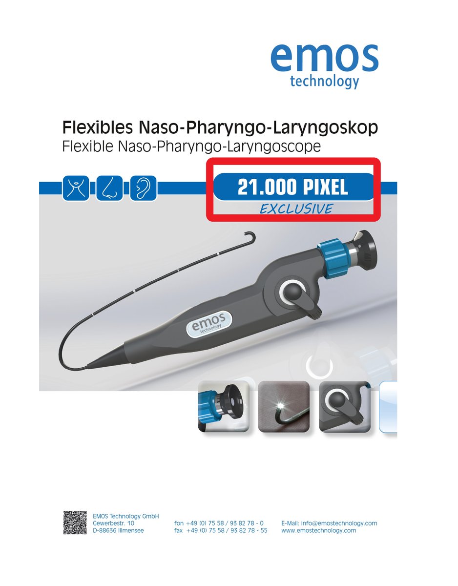 AbdMideast's tweet photo. Discover the cutting-edge EMOS Technology - a fusion of German quality and technical innovation. 🌟 Our flexible Naso-Pharyngo-Laryngoscope comes in various sizes for both adults and pediatric use. It's serializable, equipped with 21,000 pixels, and offers options with or without a working channel. 🚀 #MedicalInnovation #TechnicalAdvancements

https://t.co/uPNXWZ8Svk