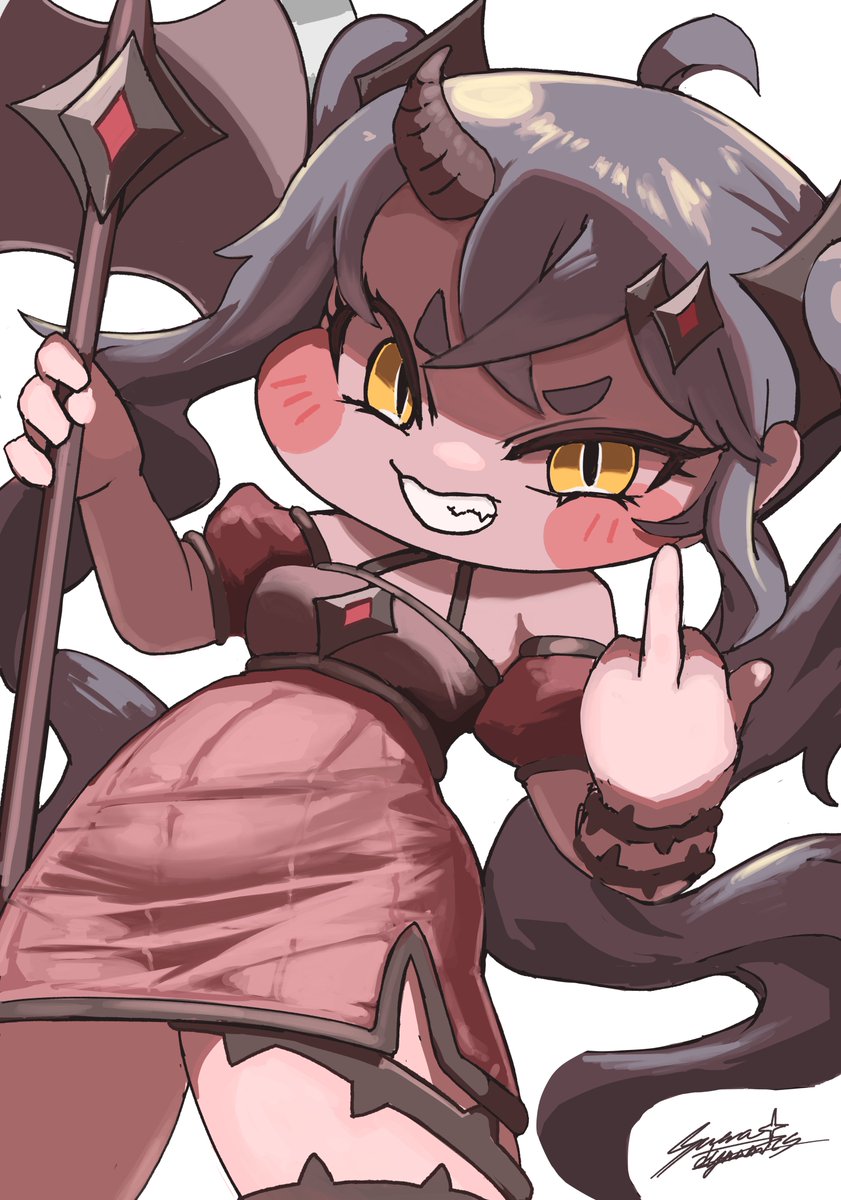 「力の魔女、ベルベット様 #트릭컬 #Trickcal #トリッカル」|SUWA DYNAMICS【illustration】のイラスト