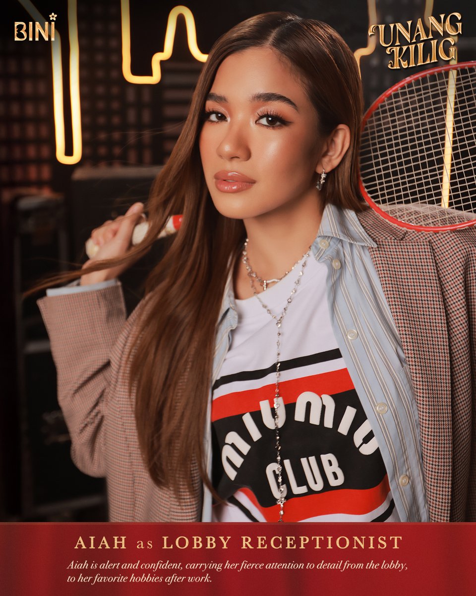 First hello at the desk 📞
Game face after hours 🏸🔥

Aiah Arceta is THE RECEPTIONIST from Unang Kilig! 🎭💘

UNANG KILIG
9PM PHT | 03/05/2026

Pre-save “Unang Kilig” now:
🔗 orcd.co/bini_unangkilig

#BINI #BINI_UnangKilig <a href="/bini_aiah/">Aiah Arceta</a>