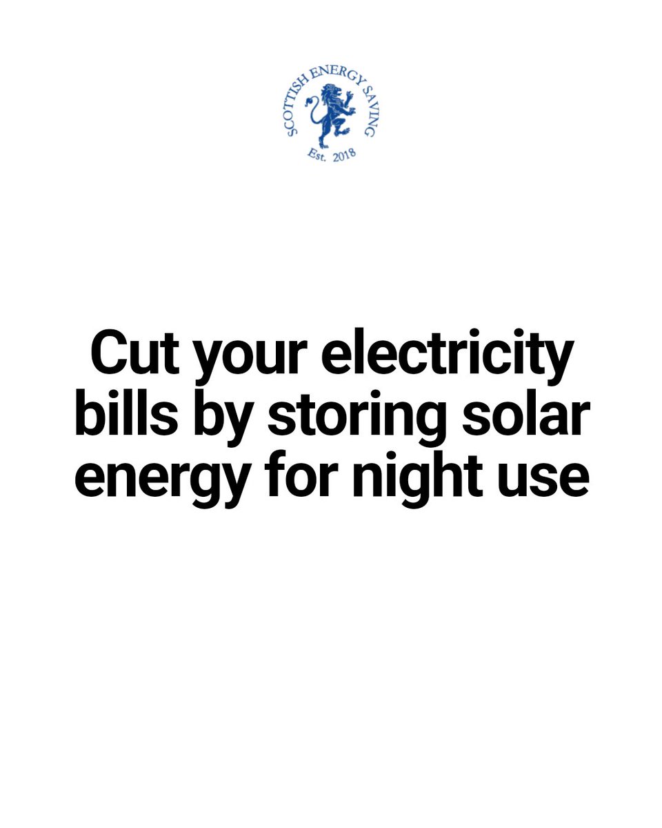 ScotlandEnergy's tweet image. Tired of sky-high electricity bills? Solar batteries let you store extra energy from sunny days, so you use less grid power at night or on cloudy days. That means steady savings all year round, rain or shine.

#NetZeroScotland

scottishenergysaving.co.uk/contact/