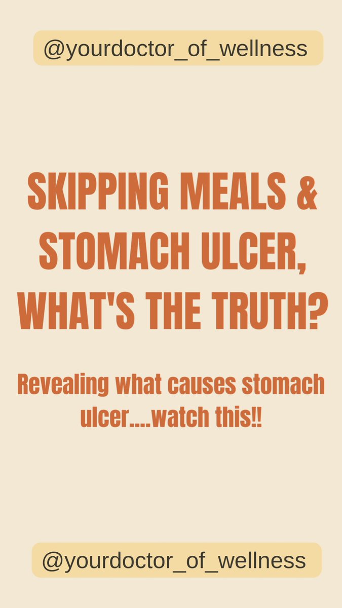 DocOfWellness_'s tweet photo. Ulcer is one of the most misunderstood stomach problems 
Skipping meals alone does not usually cause ulcer, but poor eating patterns can definitely worsen symptoms.
Watch full video:
https://t.co/2rD3e8H0Fy
#yourdoctor_of_wellness  #stomachulcer #FYP
#GoViral https://t.co/IA2FIBFOKF