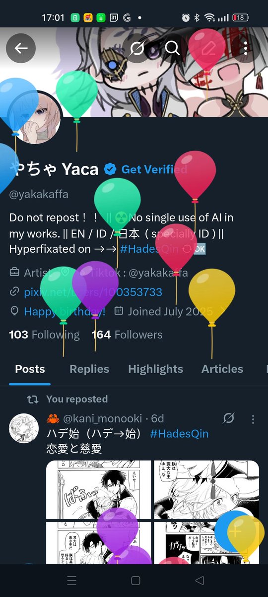 yakakaffa's tweet photo. its my birthday 🥳 https://t.co/6O6A2MqZ7R