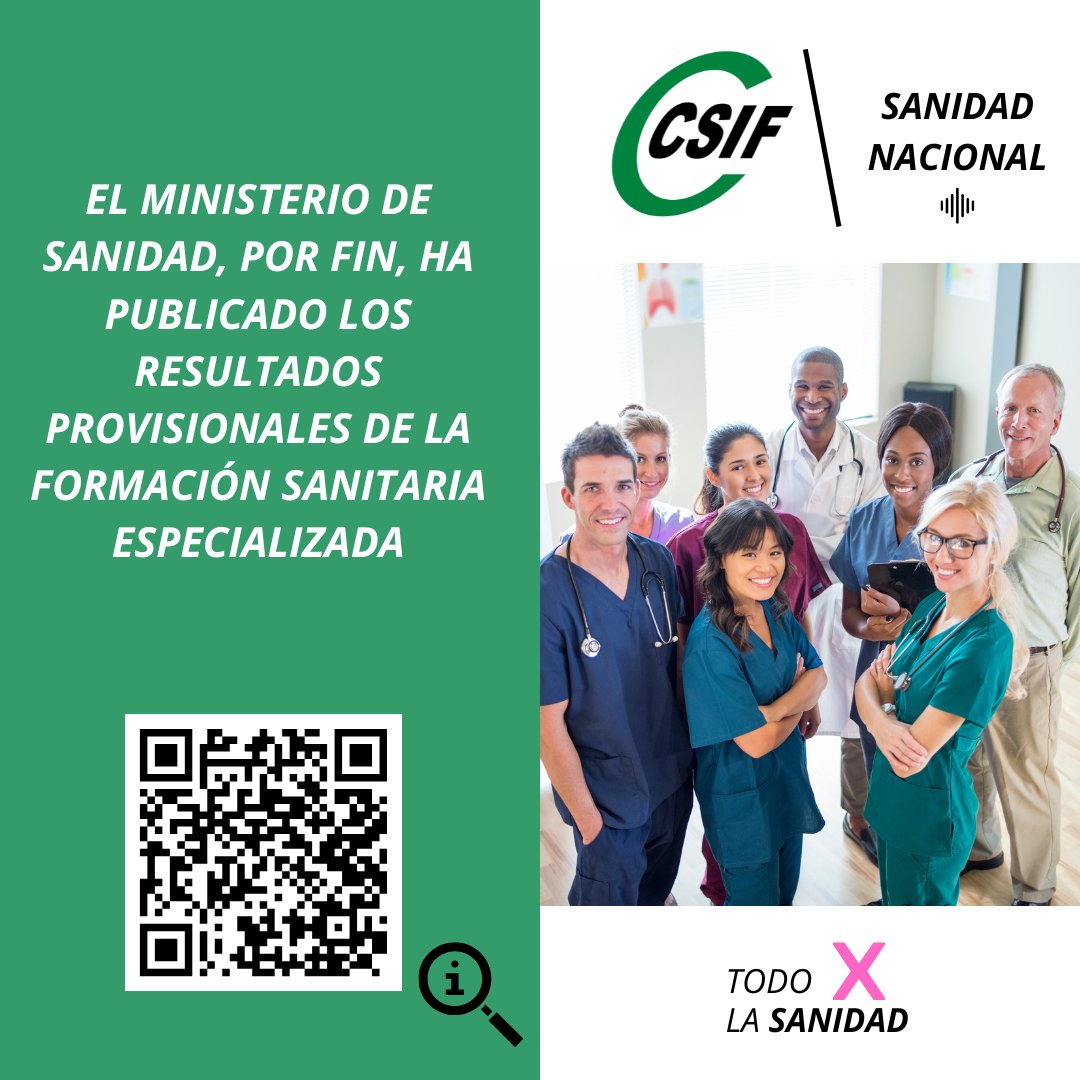 CSIF Sanidad Nacional tweet media