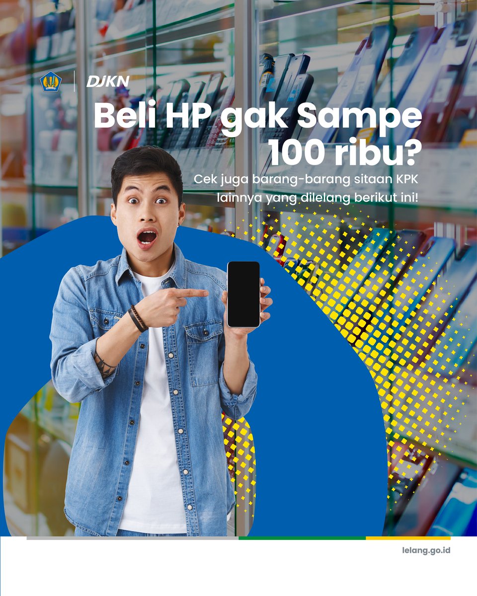 DitjenKN's tweet photo. Beli HP gak sampe Rp100rb!!!
Gas langsung cek #InfoLelang π€³π»β¨οΈ https://t.co/fNrcaq4Qvu