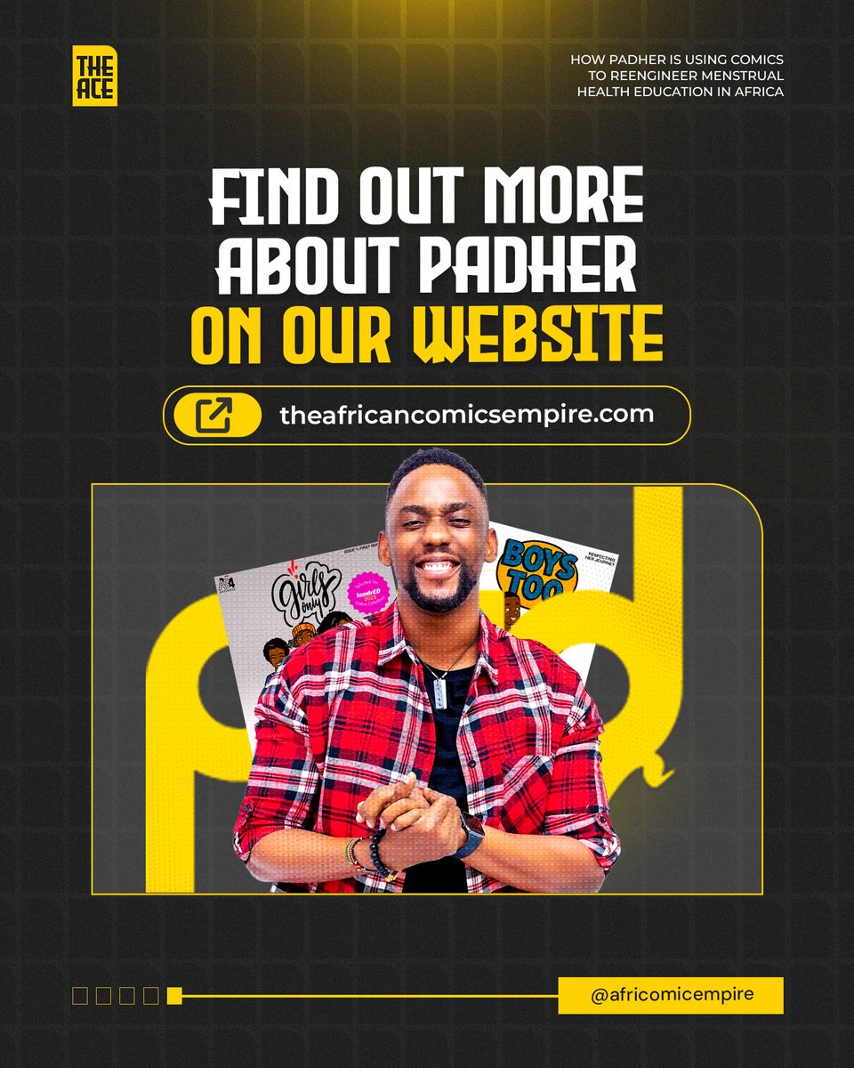 africomicempire's tweet image. ...and keep girls in school.

This is storytelling as infrastructure. No capes. Just dignity.

Read the full feature on theafricancomicsempire.com/no-capes-no-my…
.
#TheACE #PadHer #FemaleReproductiveHealth #PeriodPoverty #NigeriaComics #ComicBook #AfricanStorytelling
.
3/3