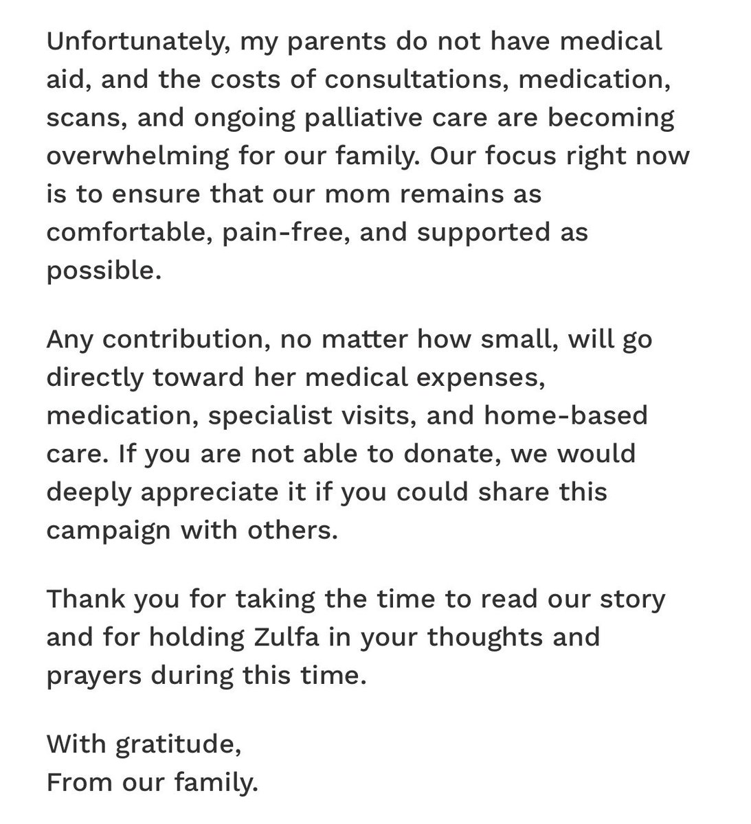 shebysheray's tweet photo. My partner’s beautiful mum has been diagnosed with stage IV pancreatic cancer. As you can imagine, it has been an extremely tough and overwhelming time. We are reaching out for help with the costs of care. 

If you are able to donate or even just share, we are deeply grateful 💜 https://t.co/OIBdbDPceo