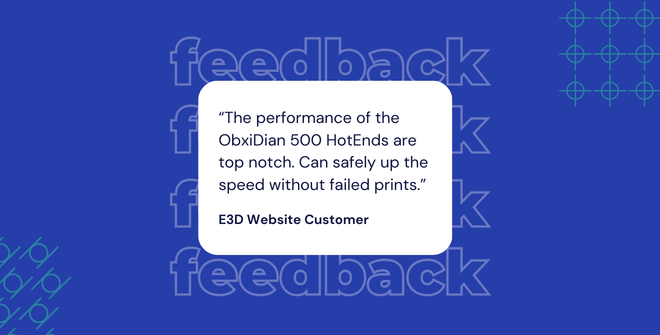E3DOnline's tweet photo. Great to see so much positive feedback on our ObXiDian 500 range! 🥰
Have you tried it yet? 👀
🛒 https://t.co/bYtX3sfEKW
#3DPrinting #3DPrinterUpgrade https://t.co/iWuOk7jPWE