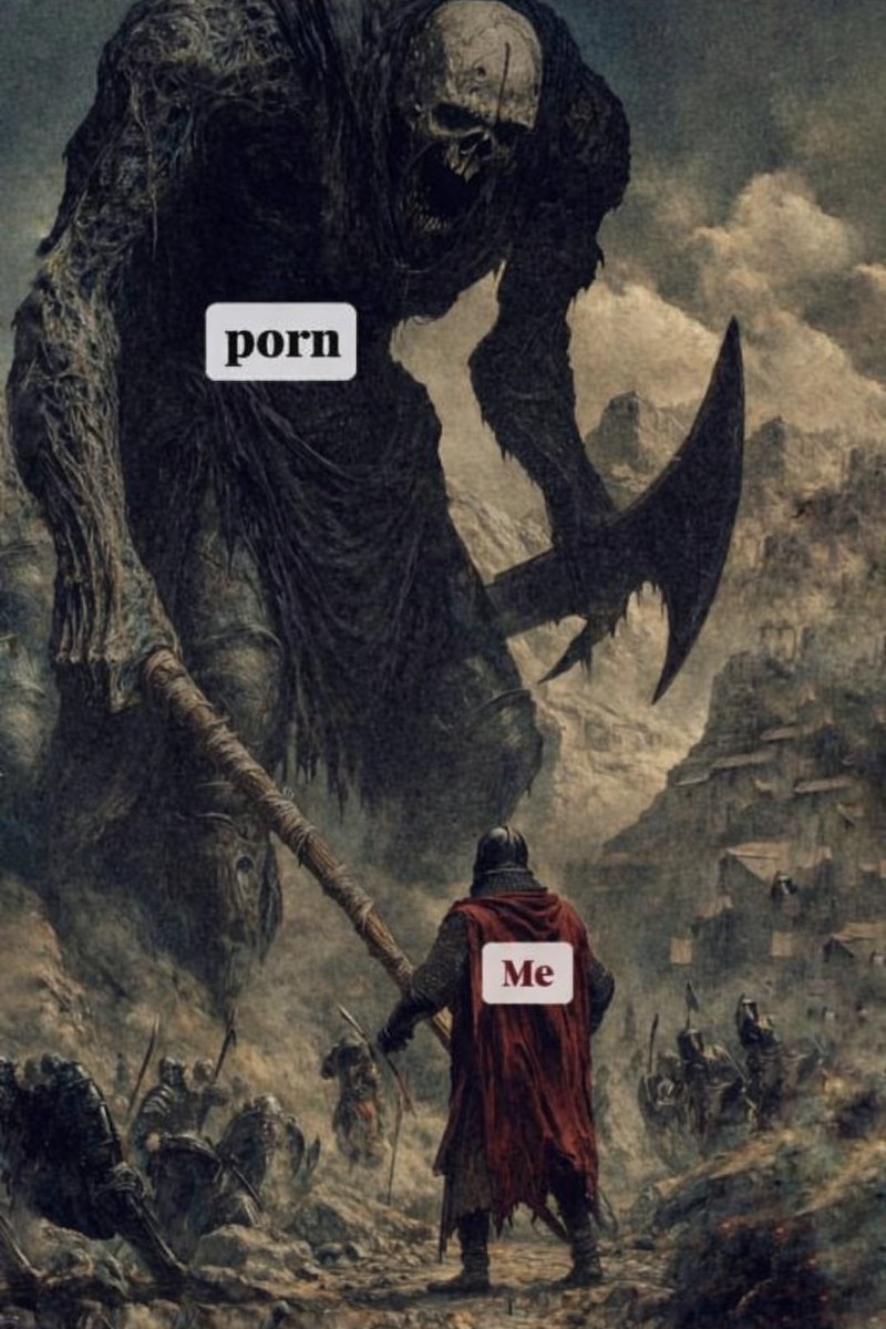 Porn is the final boss as a man. Once you defeat it, everything unlocks.