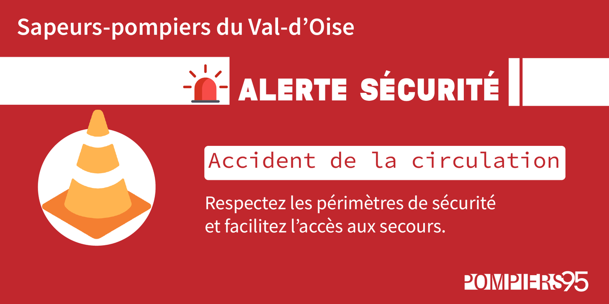 Sdis_95's tweet photo. #Accident 🚨|   Intervention en cours à #Courdimanche– rue Raymond Berrivin. Les   sapeurs-#pompiers sont sur place. Laissez passer les véhicules de secours. 🚒 Prudence dans la   zone ⚠️ @Prefet95   @Valdoise
@PoliceNat95 https://t.co/rEJ8dhh7Lc