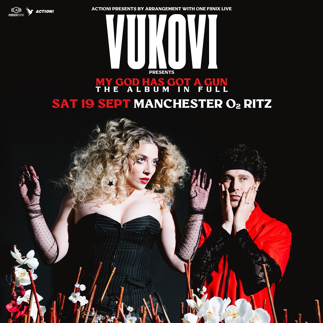 O2RitzManc's tweet image. NEW: Dynamic two piece alt-rock outfit @vukoviband head to #O2RitzManchester Sat 19 Sept playing latest album 'My God Has Got A Gun' in full!

Priority members get first access to tickets from 10am Tue 3 Mar via: amg-venues.com/aga150YnSZN