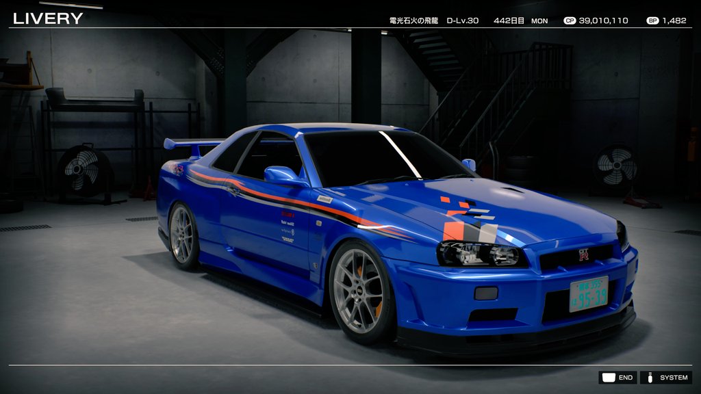 無理やり再現したR34 nismo Z-tune proto✨️ まぁ、40枚しか貼れない