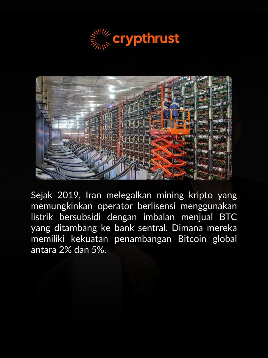 crypthrust's tweet photo. Industri kripto makin ruwet aja, semoga ga ada Perang Dunia 3 yaaa 😱

#Crypthrust #Bitcoin #Iran https://t.co/ZpnVVpO1u8