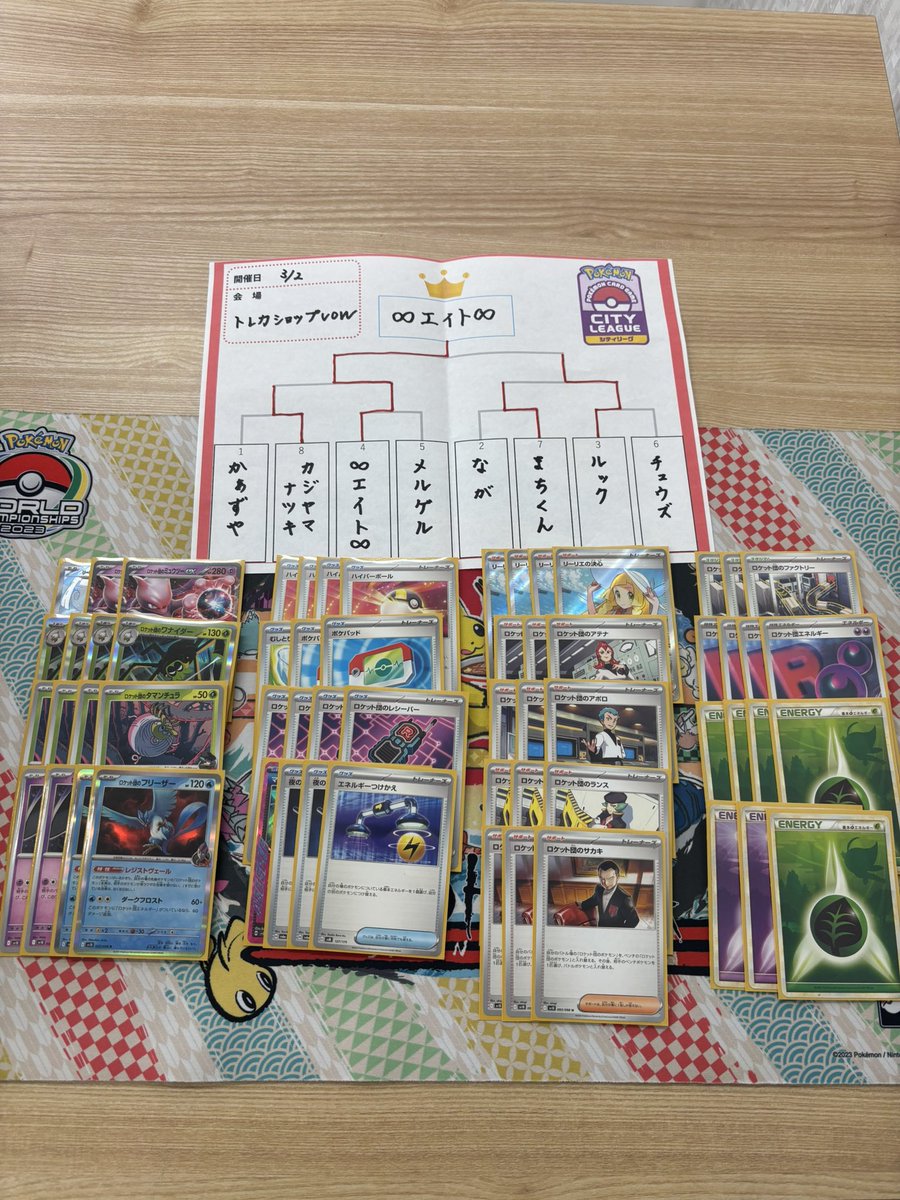 EightPTCG's tweet photo. シティリーグ優勝しました。
今期はなかなか勝てず苦しかったのでやっと結果を出せてよかったです！ https://t.co/wpZFxaErs8