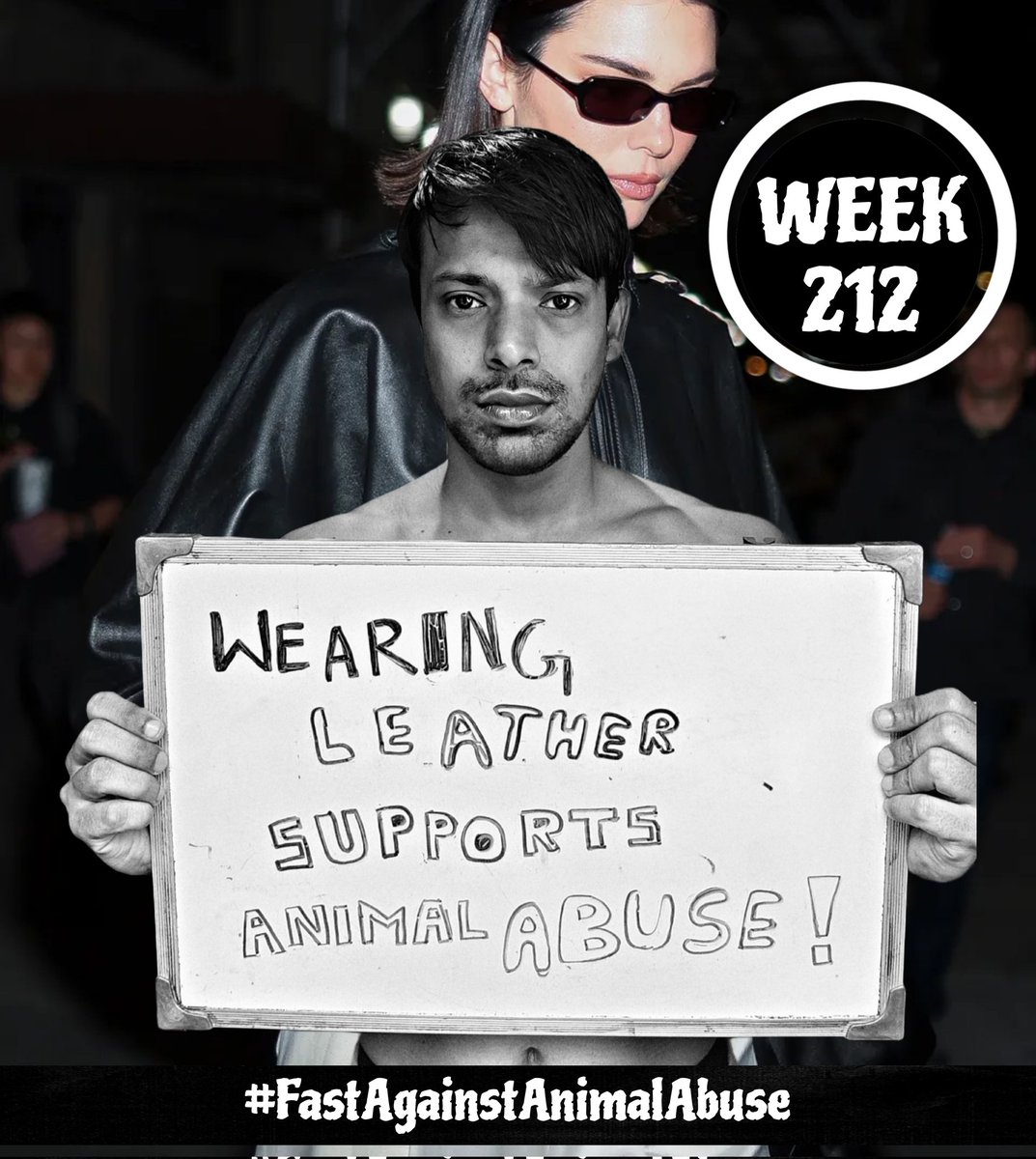 VeganProphet's tweet photo. I completed week 212 of my weekly 24 hour dry fast campaign yesterday. Please think before purchasing leather, you are subconsciously promoting Animal cruelty 🙏🏾
#FastAgainstAnimalAbuse https://t.co/gbj1iLb1Bd