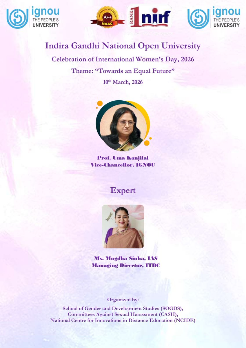 IGNOU (@officialignou) on Twitter photo 