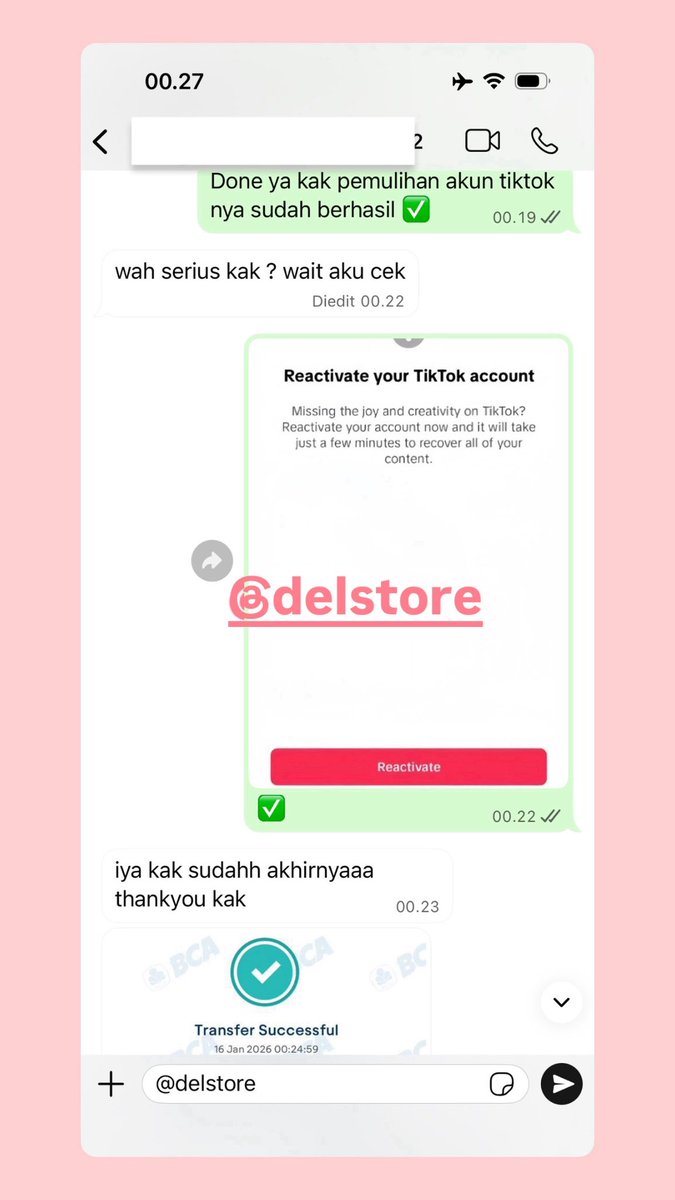 tinfked's tweet photo. ALL JASA 🎀

🎀JASA HAPUS AKUN 
🎀JASA PEMULIHAN &amp; BALIKIN AKUN LUPA PASWORD/KE HACK
🎀JASA LACAK LOKASI
🎀JASA SADAP WA
🎀JASA LACAK HP HILANG BY NO HP/IMEI
🎀JASA HACK/PEMULIHAN AKUN (EMAIL,IG,WA,TWITER/X, FB,TIKTOK)

WhatsApp ada di Bio Profil ya https://t.co/Seqn0iEZJm