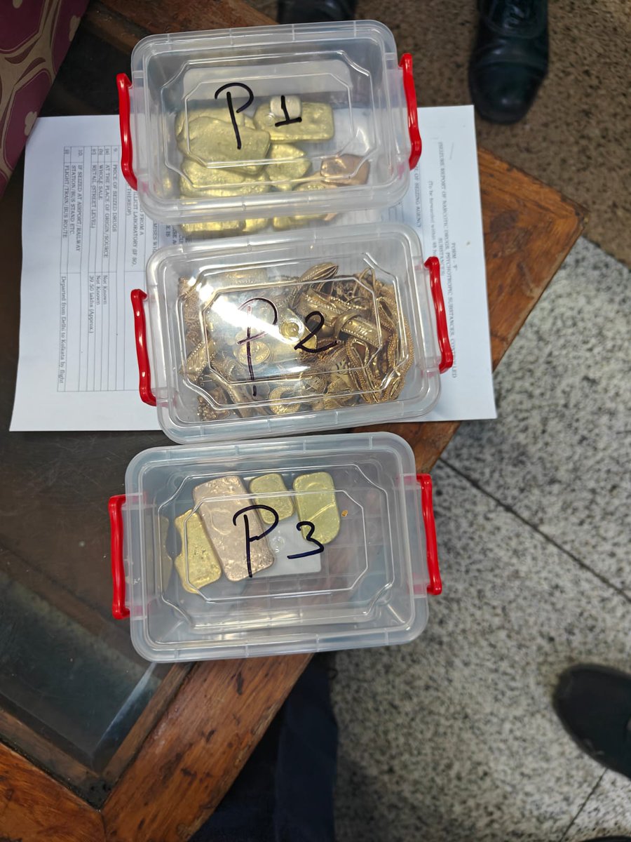 Customs, IGI Airport Date: 25.02.2026
Operation: AIU, IGI Airport, New Delhi
Seizure: 1843 grams Gold Articles 

The Customs Officers of IGI Airport, New Delhi, have booked a case of smuggling of gold on 26.02.2026 against one chadienne female passenger, aged 39 years, who
