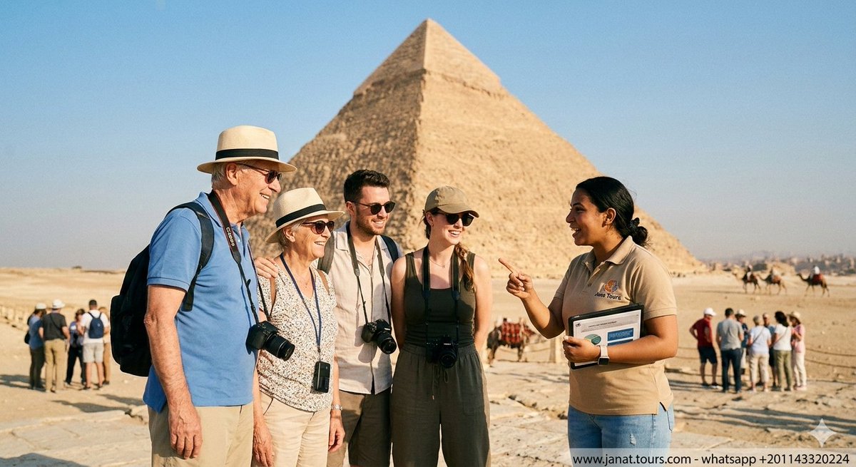 Tour classico del Cairo: Questo tour include le attrazioni più iconiche della città, come le Piramidi di Giza, la Sfinge, il Museo Egizio e il bazar di Khan el-Khalili. 

· Sito Web: jana.tours
·  WhatsApp: wa.me/201143320224
·  Email: info@jana.tours