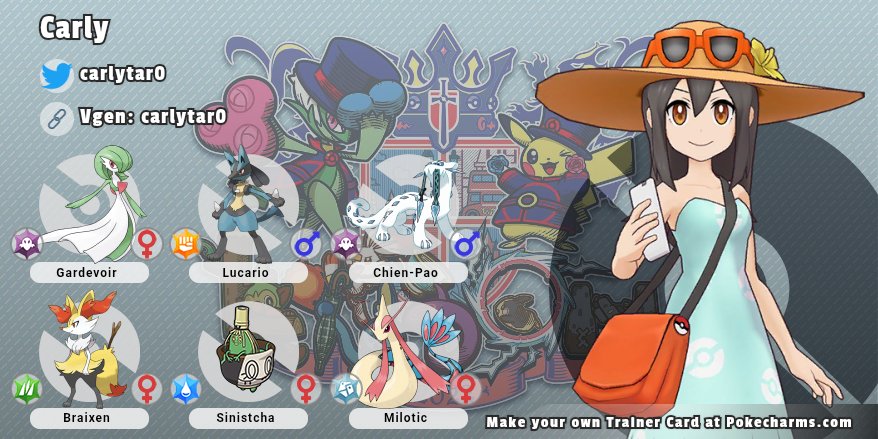 looking for pokémon moots, artists and non! #poketwt #promotwt
• 24 y.o. / 🇮🇹
• pkmn artist, vgc player and tcg collector
• favorite pkmn (and ship) are gardevoir and lucario. fav human is leon
• my other main fandom is detective conan/case closed :) 
• basic dni criteria