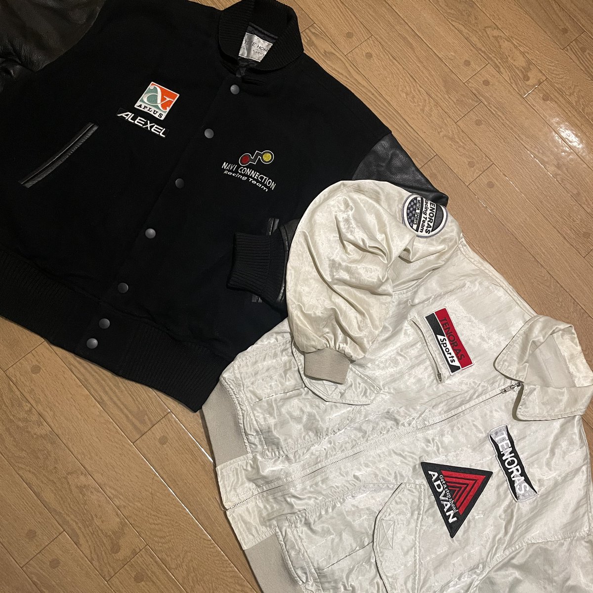 テットオムとティノラスのレーシングジャケットです！90年代に舘さんが