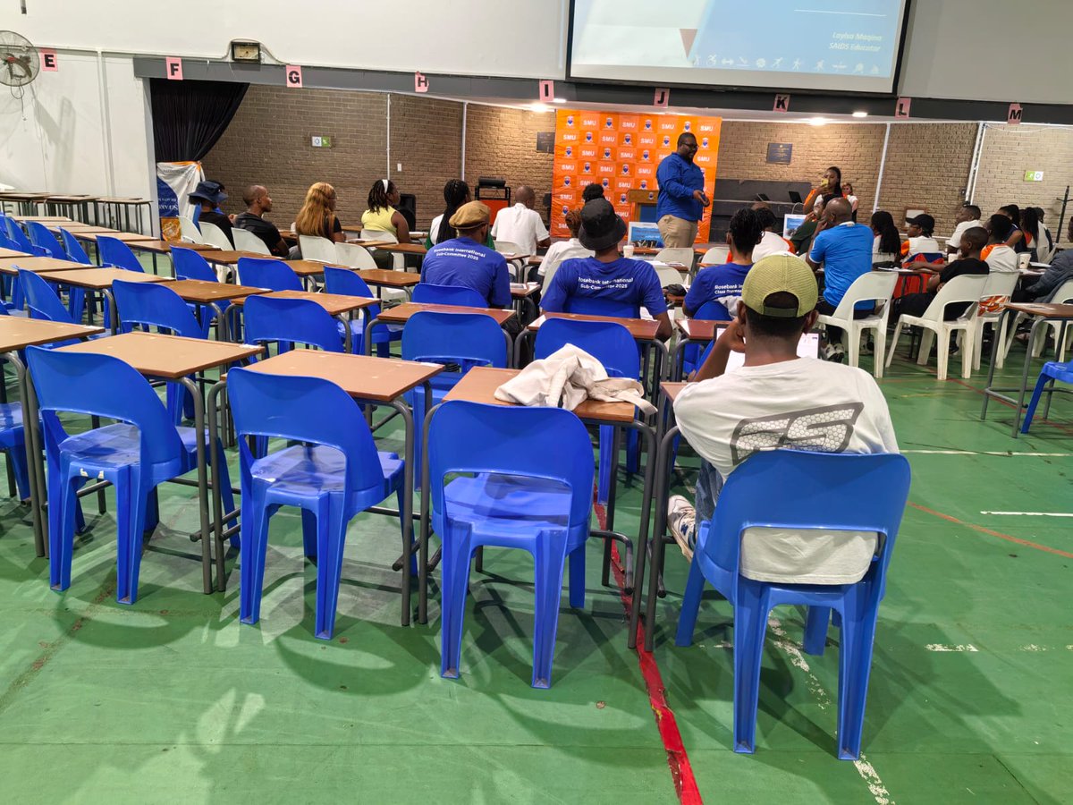 drugfreesportZA's tweet photo. SAIDS had an impactful engagement with the talented student-athletes from @SefakoMakgathoHealthSciencesUniversity. We unpacked the true meaning of #sportvalues, respect, fairness, &amp; responsibility, and had an honest conversation about the dangers and consequences of doping. https://t.co/sOga2yAr1d