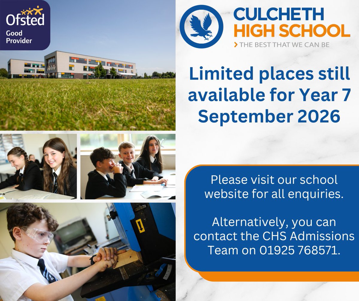 Culcheth High School tweet media