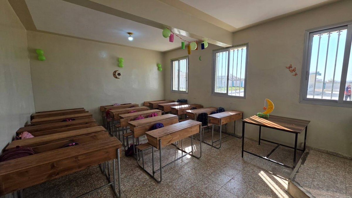 QalaatAlMudiq's tweet image. #Syria: 2 additional schools reopened in the SE. #Idlib countryside after being rehabilitated.

Work was funded by the campaign to support the reconstruction in the province.