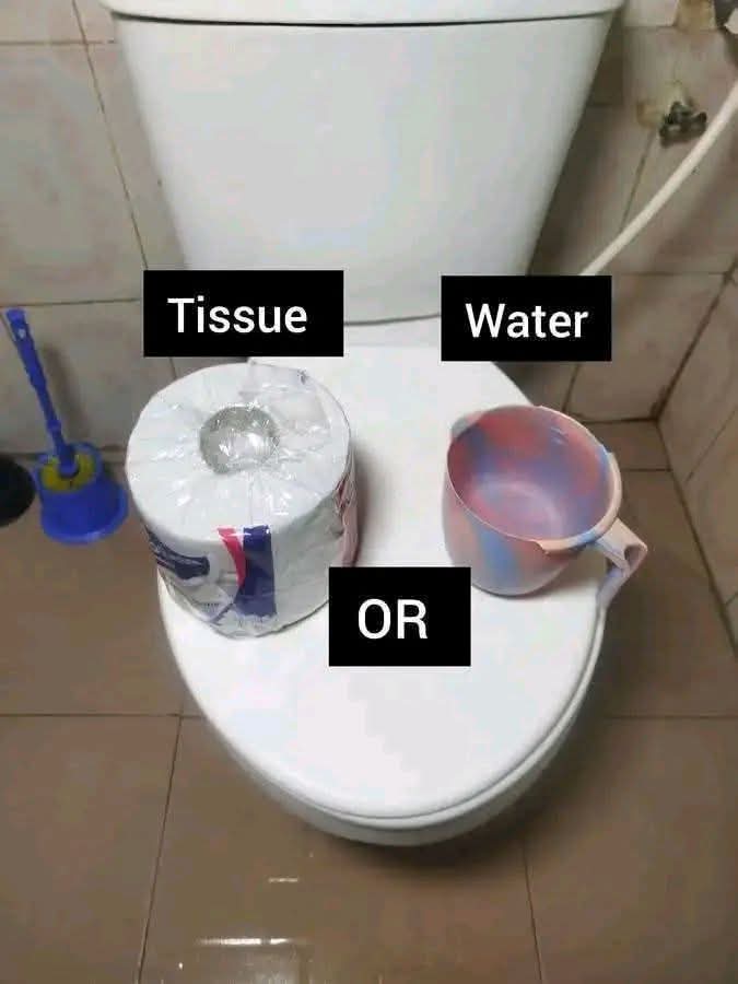 Ruth77745's tweet photo. Water           or.             Tissue? https://t.co/BbhqjvkmqU