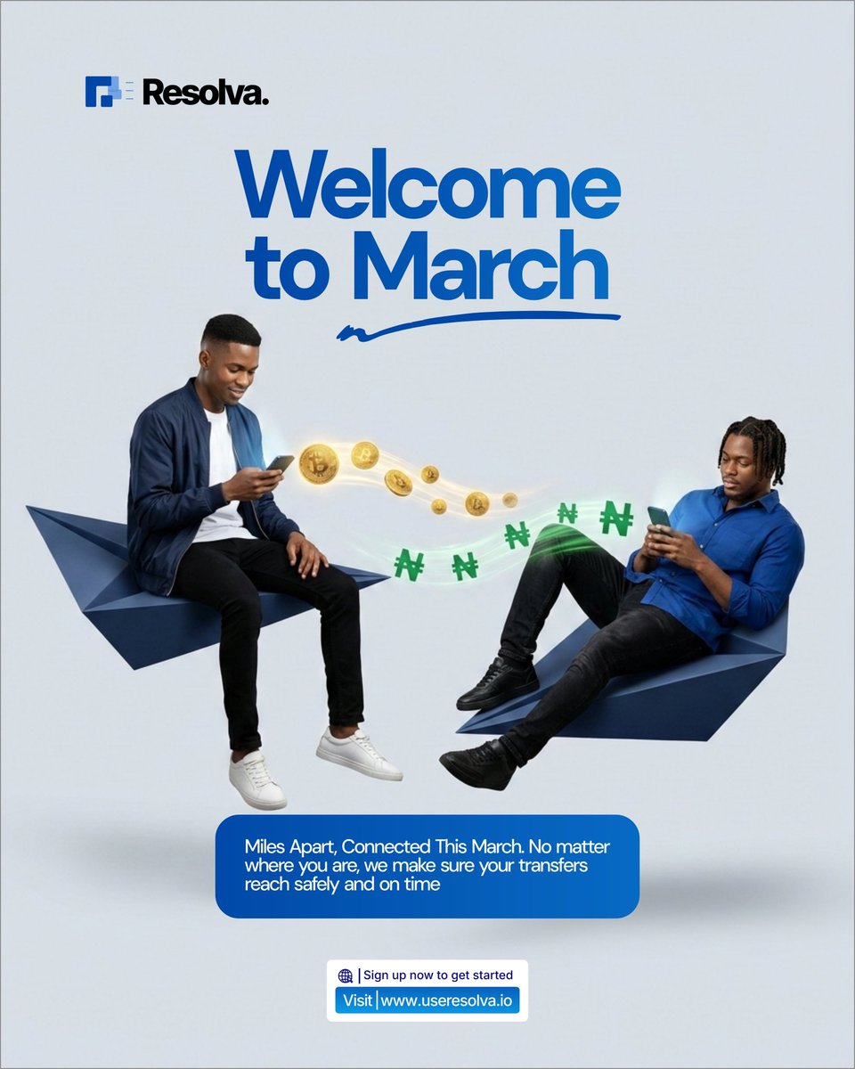 It’s a new month and a new week to choose easy, fast, and seamless payments.

And most importantly, a week to support real crypto mass adoption in Nigeria 🇳🇬

Let’s make digital payments feel normal.
That’s the goal of Resolva.

Sign up and get onboard with Normal. 🔗