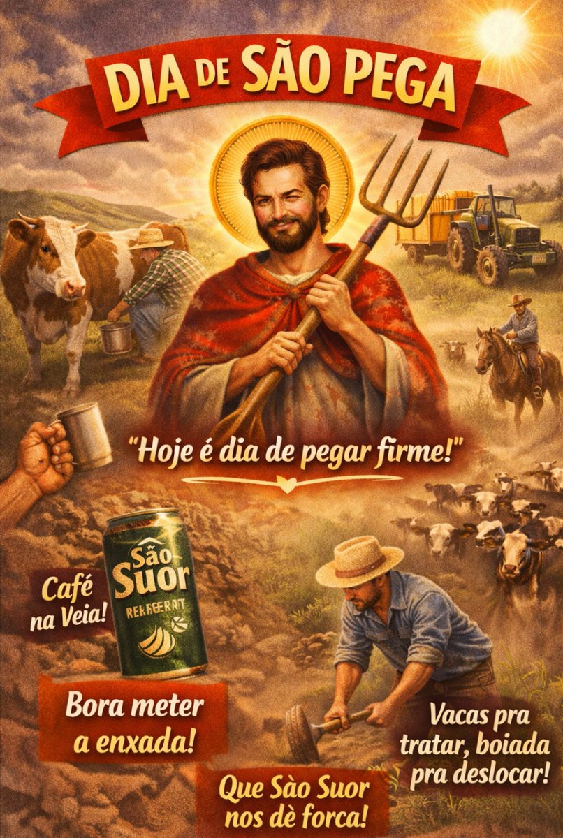 sangatapera's tweet photo. O agro não para.

Hoje é dia de São Pega! https://t.co/RYQk1rd8LF