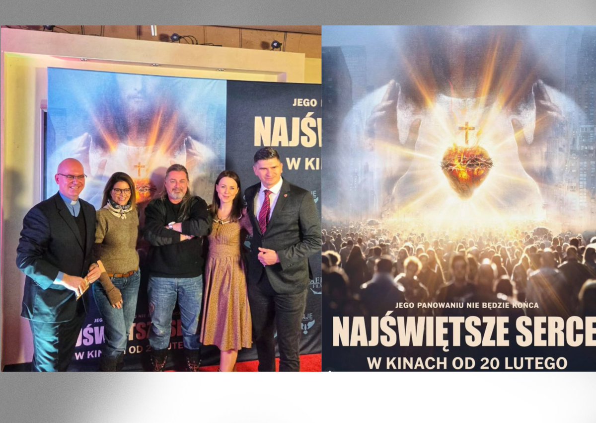 🚨FLASH ÉVÉNEMENT "La Pologne fait un accueil triomphal au film Sacré Cœur"

🔴⚡️"Plus de 100 000 entrées en dix jours, c’est du jamais vu depuis les années 80 avec un film sur Jean-Paul II et un autre sur Bruce Lee" nous précise Steven Gunnell

<a href="/sajedistrib/">SAJE Distribution</a> #Sacrécoeur #film