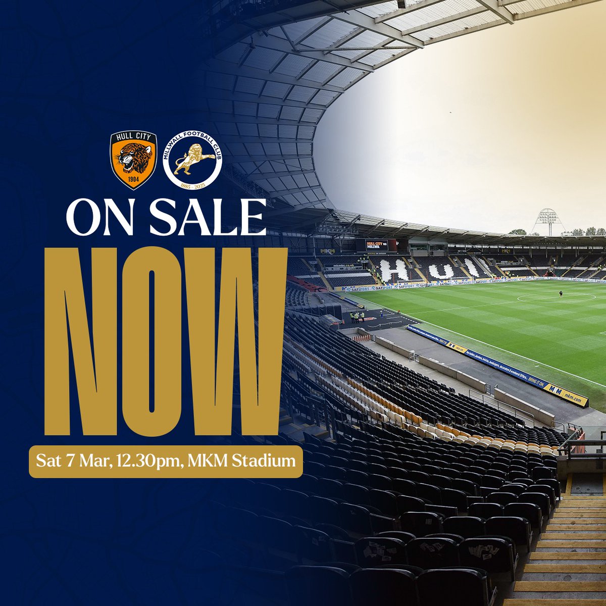 MillwallTickets's tweet photo. 🚨 Our initial allocation of away tickets for this Saturday's trip to Hull City have sold out.

A further allocation of tickets are now on sale for Lions supporters in the East Stand.