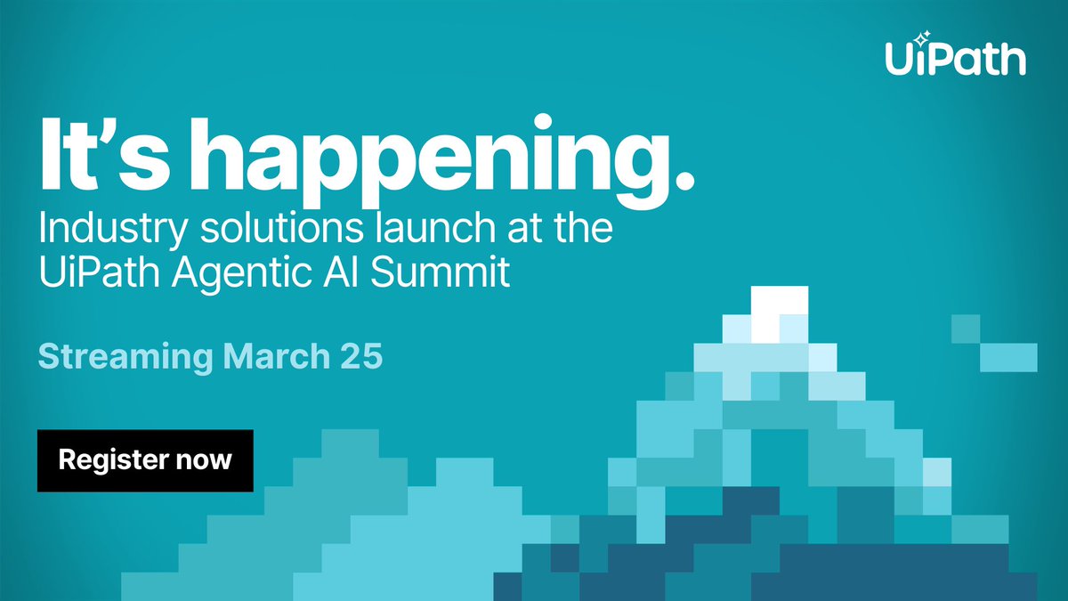 Meet our new portfolio of industry and functional solutions built to run your most critical business processes at enterprise scale. 🗂️ Get a first look at the UiPath #AgenticAI Summit:  ow.ly/F8pZ50YnUB1