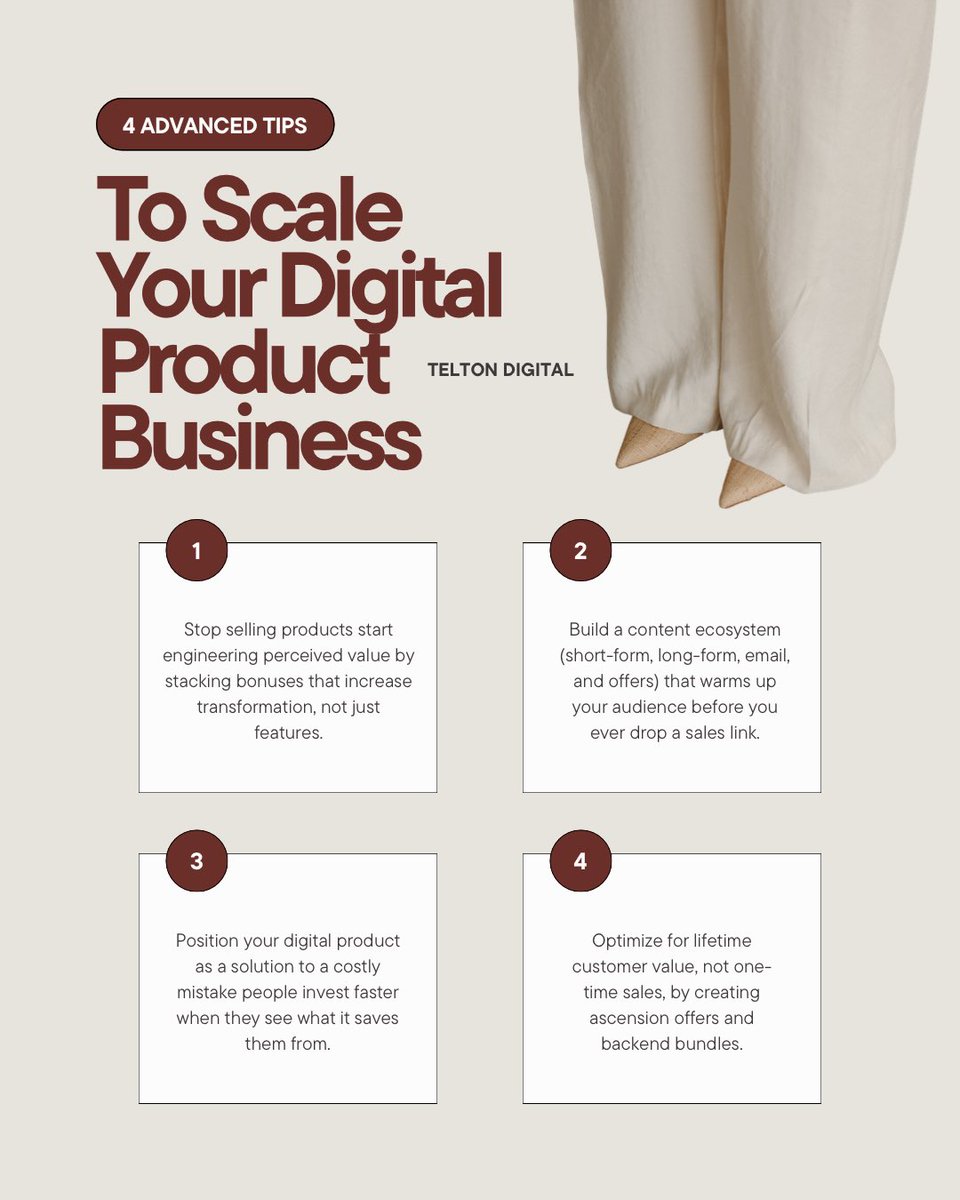 TeltonDigital's tweet photo. Scaling your digital product business = more leverage, less burnout.

Creators who build systems, optimize offers, and focus on conversions win long term.

Check our eBook bundle collection to help your brand save more time and scale strategically.

#TeltonDigital #ScaleSmart https://t.co/uZ1PLvI14q