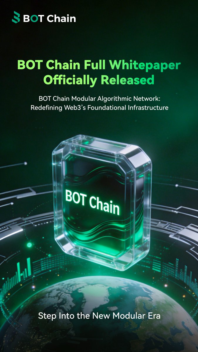 BOTChain_ai's tweet image. ❗ BOT Chain Official Whitepaper Now Globally Released ❗

🛡 Has Web3 reached its “Android moment”?
The full BOT Chain whitepaper is officially unveiled and the answer is inside.

⚙️ When modularity fully decouples rigid base-layer architecture, the barriers to innovation