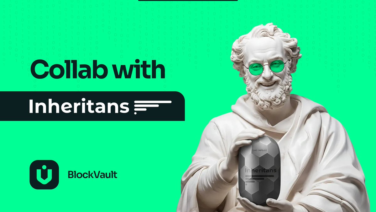blockvaultapp's tweet photo. Inheritans and BlockVault are trusted partners
Both keep your data secure.
You decide how to manage your assets now and in the future.
#inheritans #blockvault #legacy #digitalassets https://t.co/nqZdIQkrvk