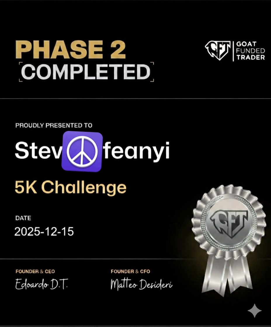 NKASHYAP16's tweet photo. Excited to share my challenge phase 2 completion certificate with you all. Thanks to @GoatFunded @EdwardXLreal https://t.co/Seq5lNJw3x