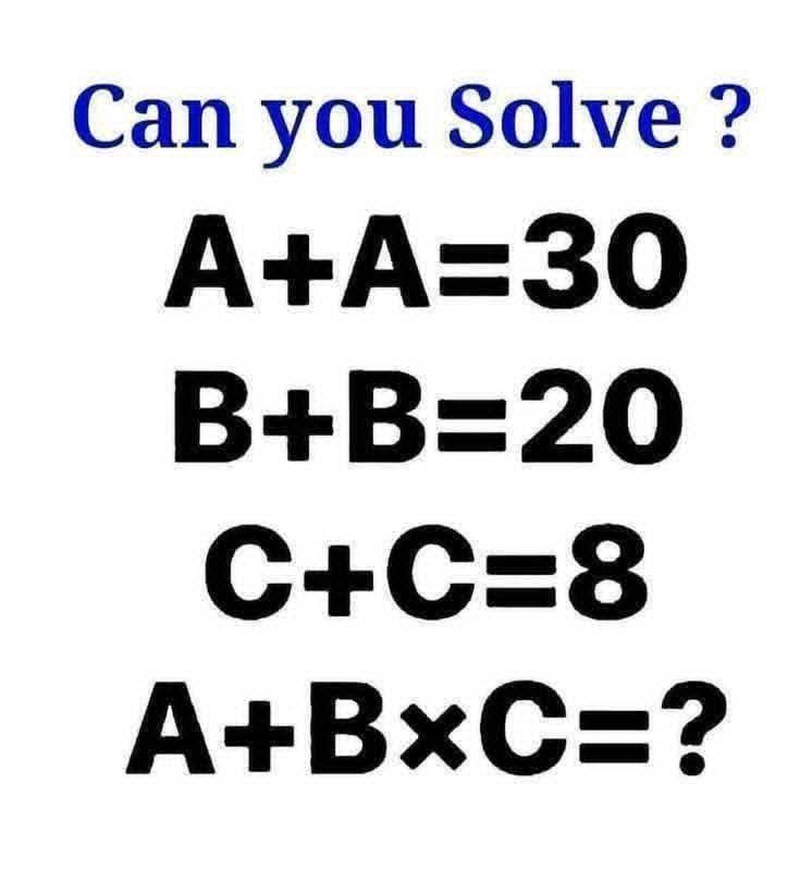 Can you Solve ?